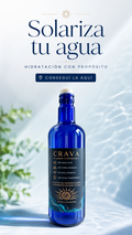 Botella AZUL para solarizar tu agua 750 cc