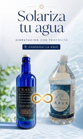 Botella AZUL CRAVA 750 cc + Agua de Mar CRAVA 100% natural