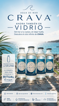 Agua de mar CRAVA x 1/2 lt - VIDRIO X 6 botellas