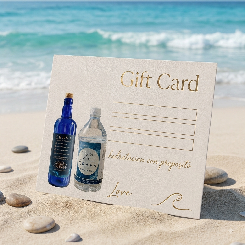 Tarjeta de regalo CRAVA | agua de mar